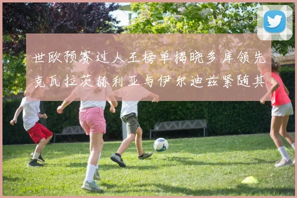 世欧预赛过人王榜单揭晓多库领先克瓦拉茨赫利亚与伊尔迪兹紧随其后